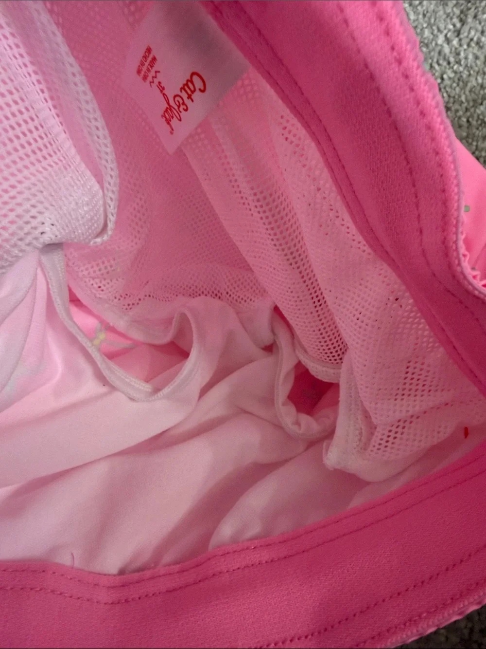 NWT Boys Cat & Jack Neon Pink Palm Print Lined Swim Shorts 3T